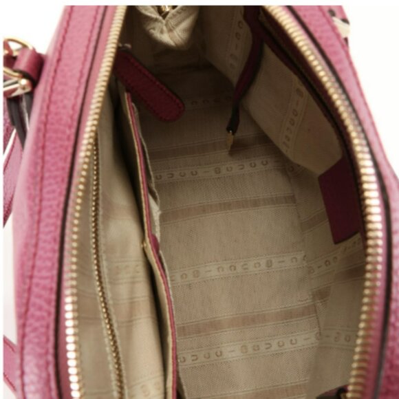 Gucci Lady Dollar Dome Two-Way Handbag in Pink Grained Leather - Picture 11 of 11